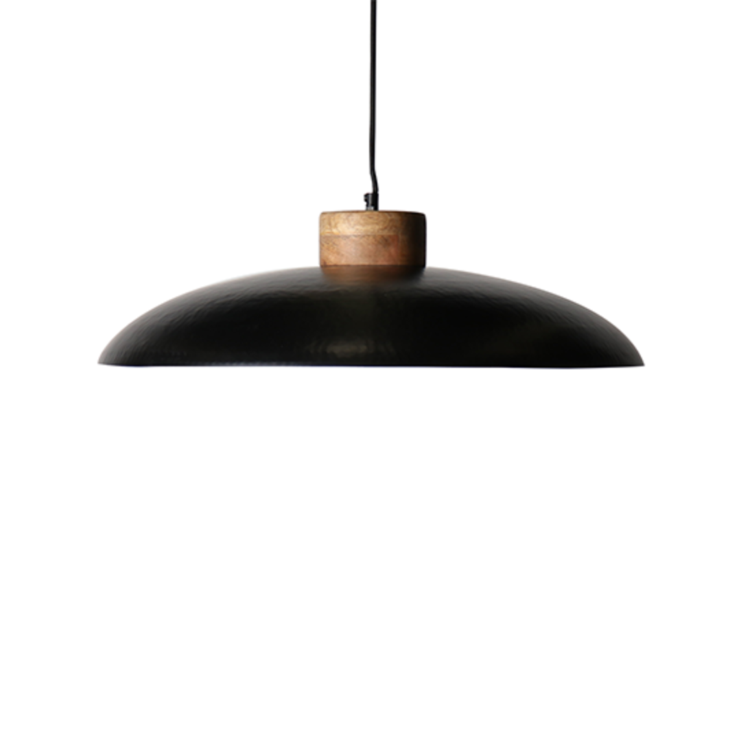 Disk Pendant 61cm dia - Black Outside and Gold Inside image 1